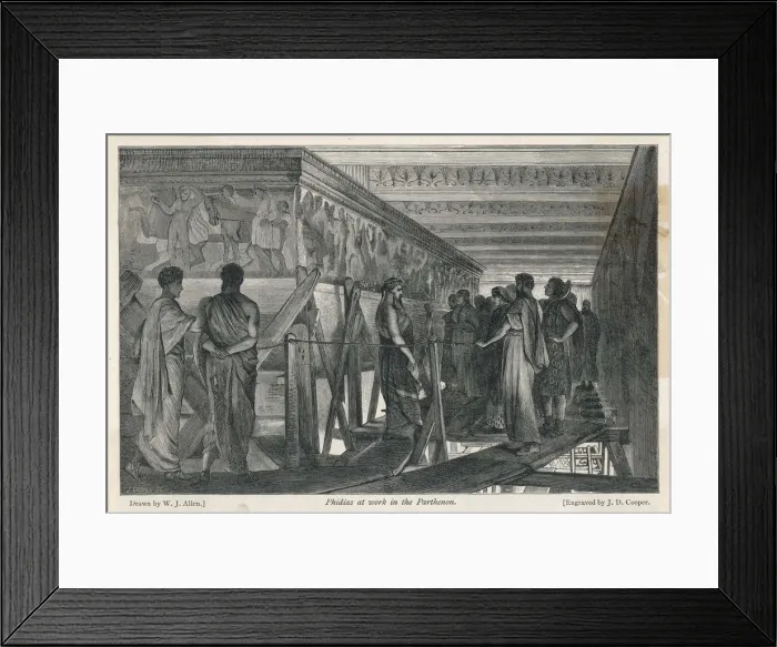 Framed Print : Phidias at Work