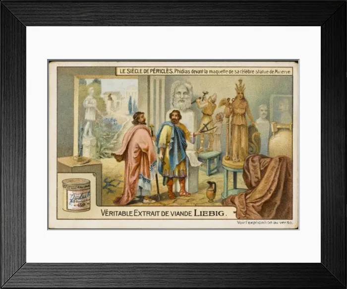 Framed Print : Phidias at Work (Liebig) Framed Print : Phidias at Work (Liebig)