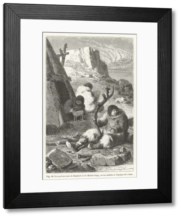 Framed Print : Reindeer Period Artists Framed Print : Reindeer Period Artists
