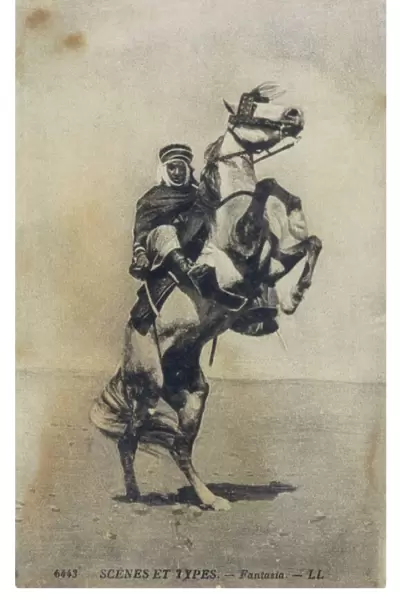 Horse & Arab Rider C1905
