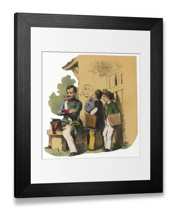 Framed Print : Graffito Portrait Framed Print : Graffito Portrait