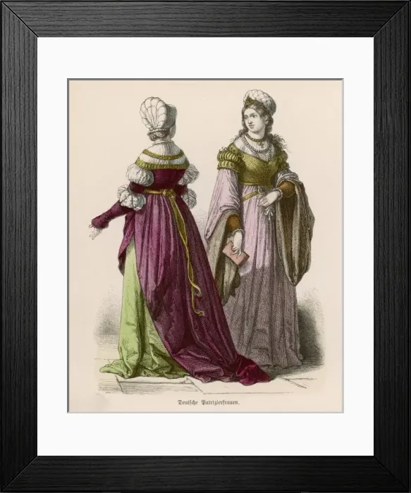 Framed Print : German Costume C. 1515 Framed Print : German Costume C. 1515