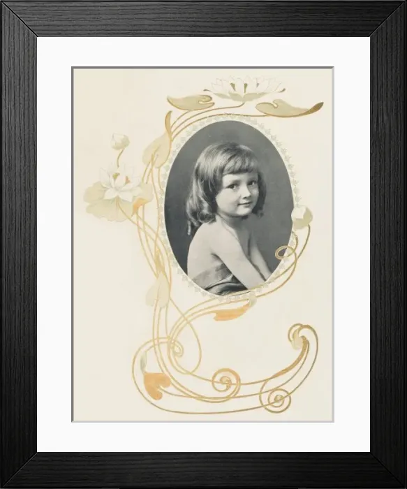 Framed Print : Art Nouveau Surround Framed Print : Art Nouveau Surround