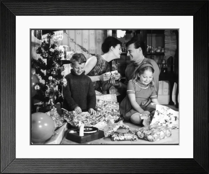 Framed Print : Family Xmas Presents Framed Print : Family Xmas Presents
