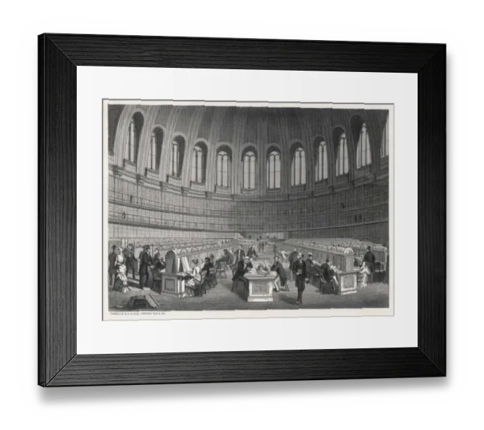 Framed Print : Brit Museum Reading Rm Framed Print : Brit Museum Reading Rm