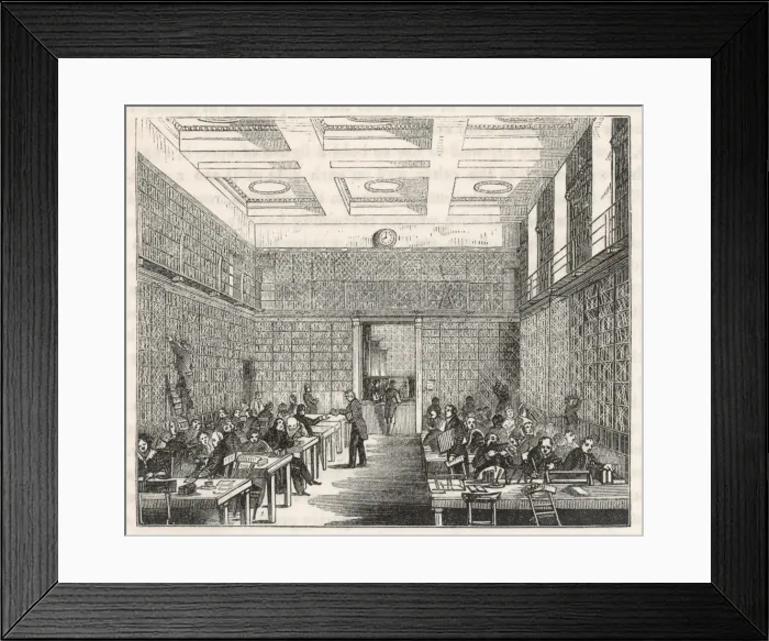 Framed Print : Brit Mus Old Reading Rm Framed Print : Brit Mus Old Reading Rm