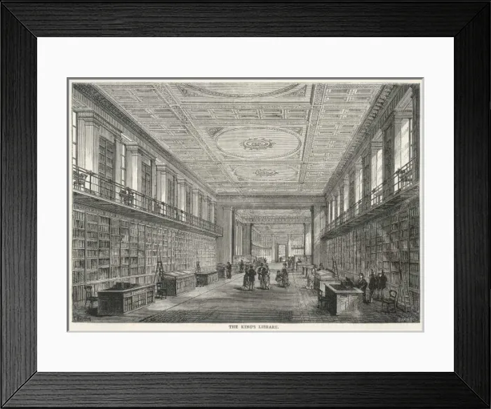 Framed Print : Brit Mus Kings Library Framed Print : Brit Mus Kings Library