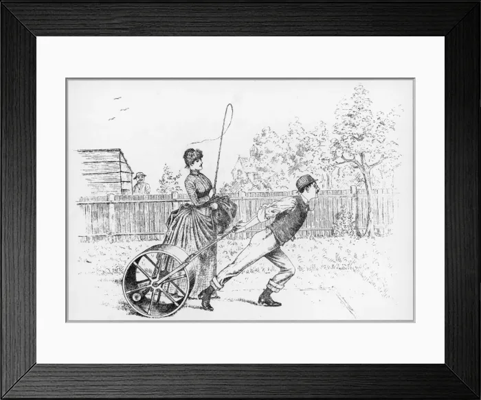 Framed Print : Rolling the Lawn Framed Print : Rolling the Lawn