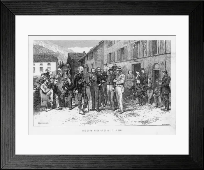 Framed Print : The Club Room of Zermatt Framed Print : The Club Room of Zermatt