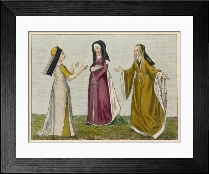 Framed Print : Ladies of C15Th Framed Print : Ladies of C15Th