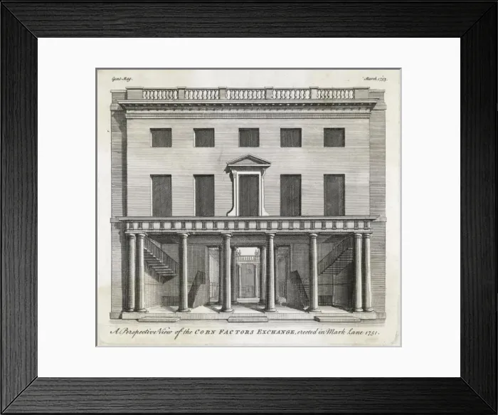 Framed Print : Corn Exchange, London C18 Framed Print : Corn Exchange, London C18