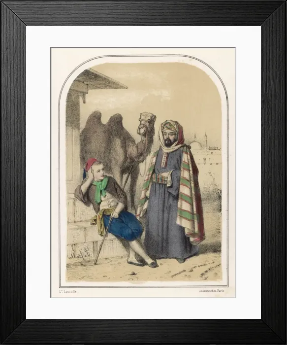 Framed Print : Wise Camel Lassalle 19C Framed Print : Wise Camel Lassalle 19C