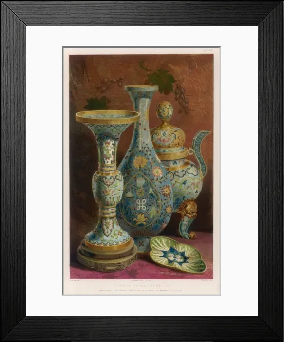 Framed Print : Chinese Ceramicse Framed Print : Chinese Ceramicse