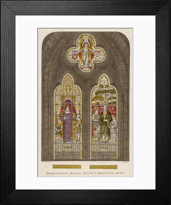 Framed Print : Stained Glass West Abbey
