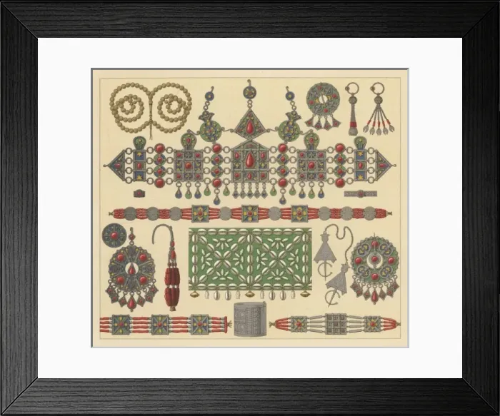Framed Print : African Ornaments 19C Framed Print : African Ornaments 19C