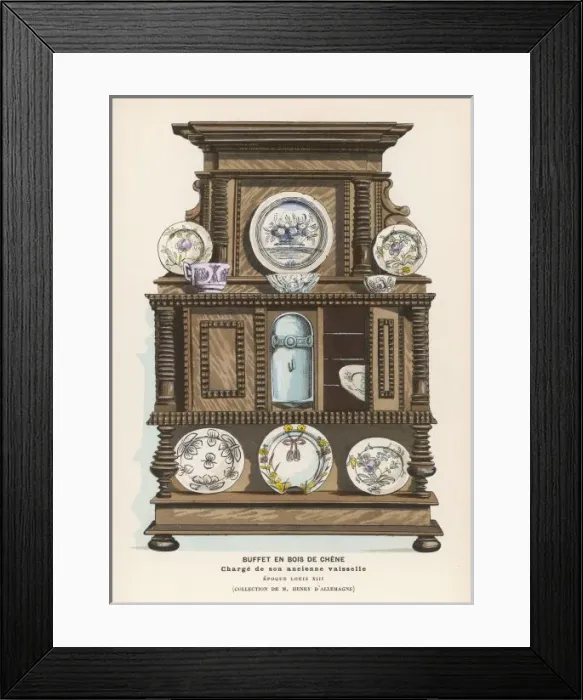 Framed Print : Dolls House Dresser 1625 Framed Print : Dolls House Dresser 1625