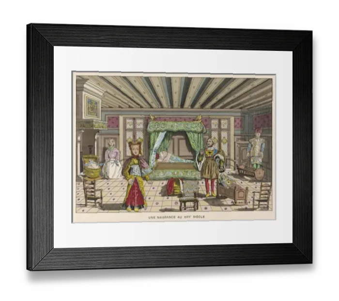 Framed Print : Dolls House Birth 17C