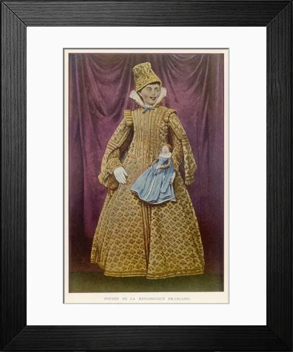 Framed Print : French Renaissance Doll Framed Print : French Renaissance Doll