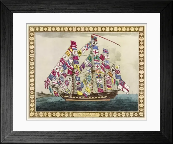 Framed Print : Kings Ship and Flags Framed Print : Kings Ship and Flags