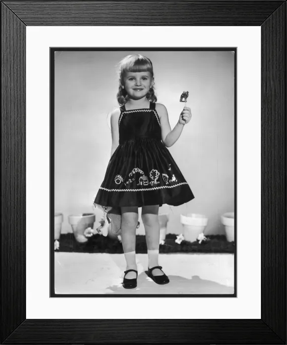 Framed Print : Girl in Black Dress Framed Print : Girl in Black Dress