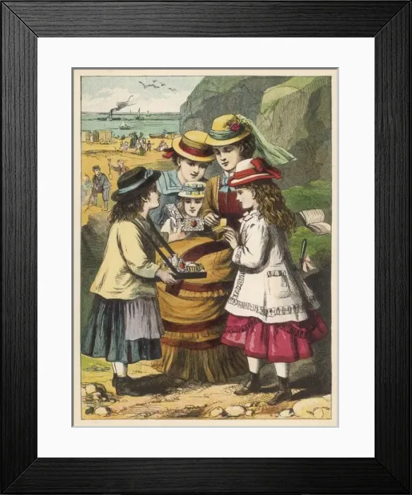 Framed Print : Selling Shellwork Framed Print : Selling Shellwork