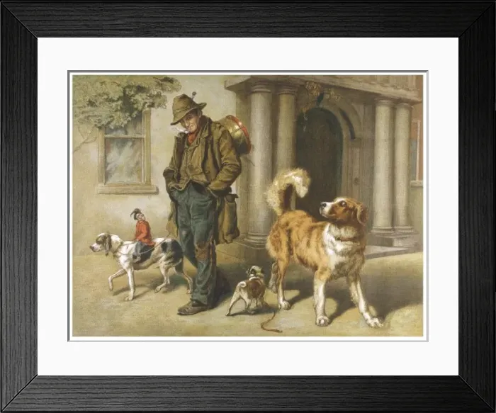 Framed Print : Entertainer and Dogs Framed Print : Entertainer and Dogs