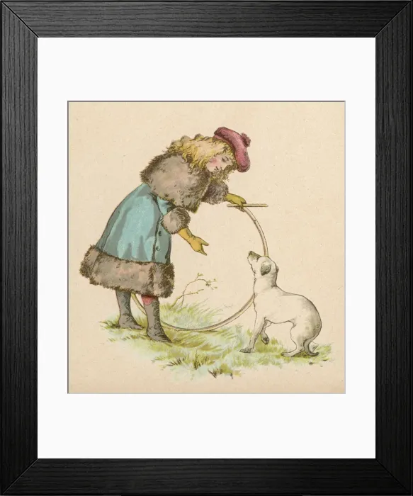 Framed Print : Teaching Dog a New Trick Framed Print : Teaching Dog a New Trick