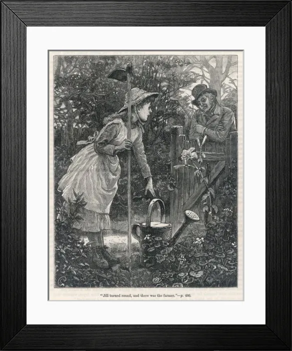 Framed Print : Garden Chat 19C Framed Print : Garden Chat 19C