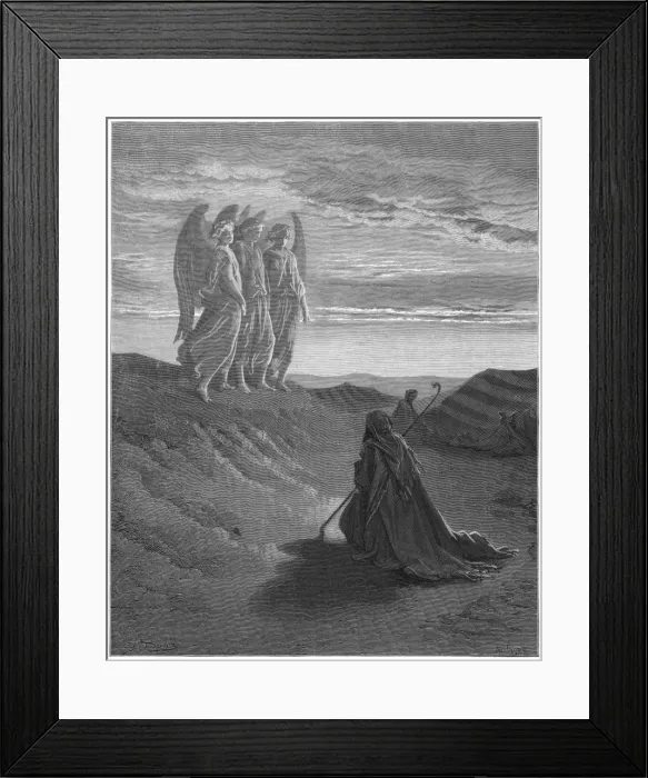 Framed Print : Angels and Abraham Framed Print : Angels and Abraham