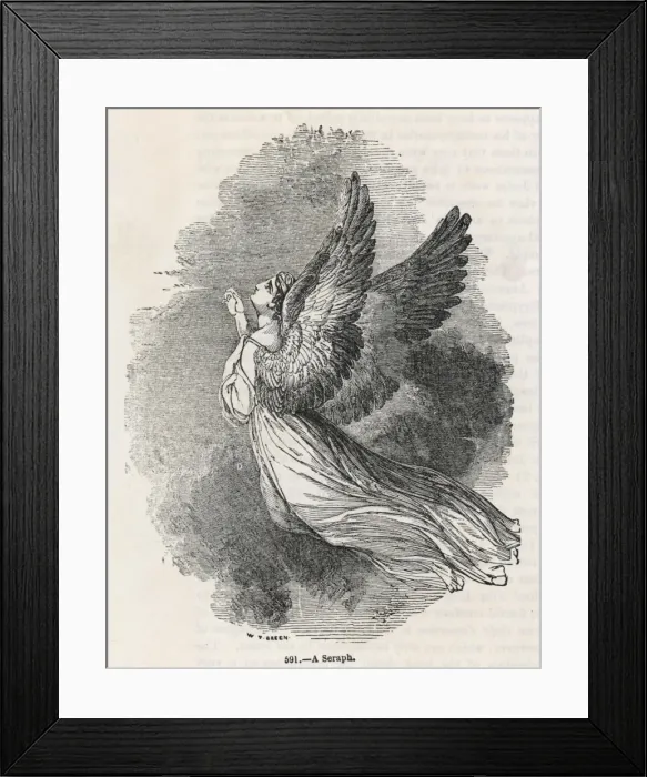 Framed Print : A SERAPH. A seraph Framed Print : A SERAPH. A seraph