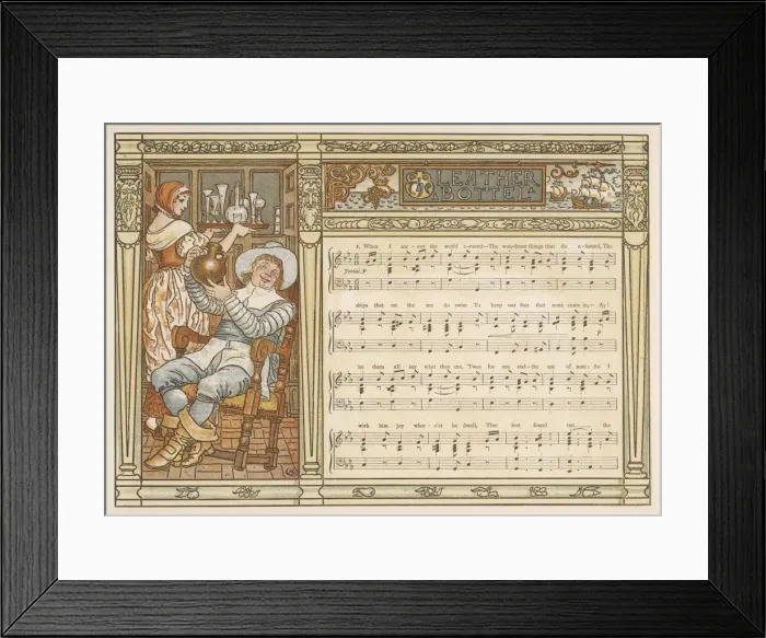 Framed Print : Pub Scene Crane 1883 Framed Print : Pub Scene Crane 1883