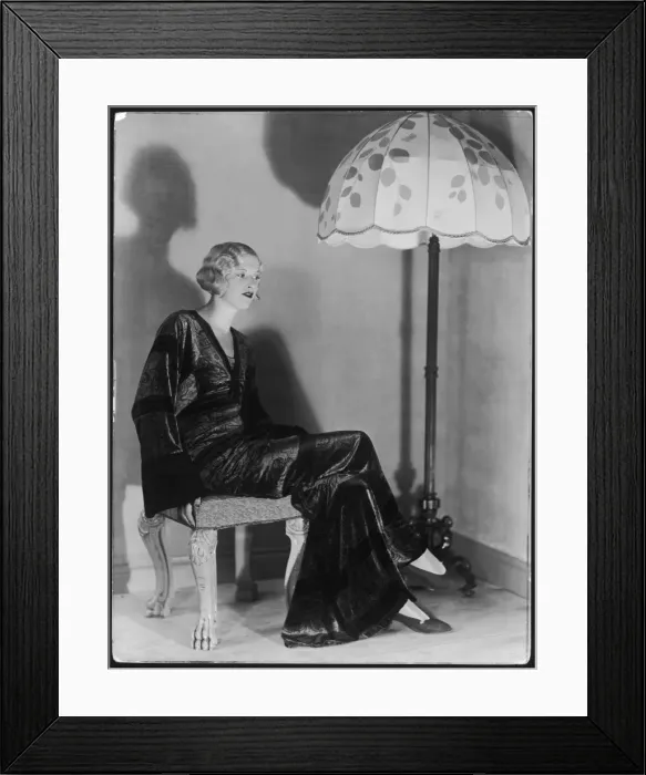 Framed Print : Thirties Velvet Frock Framed Print : Thirties Velvet Frock