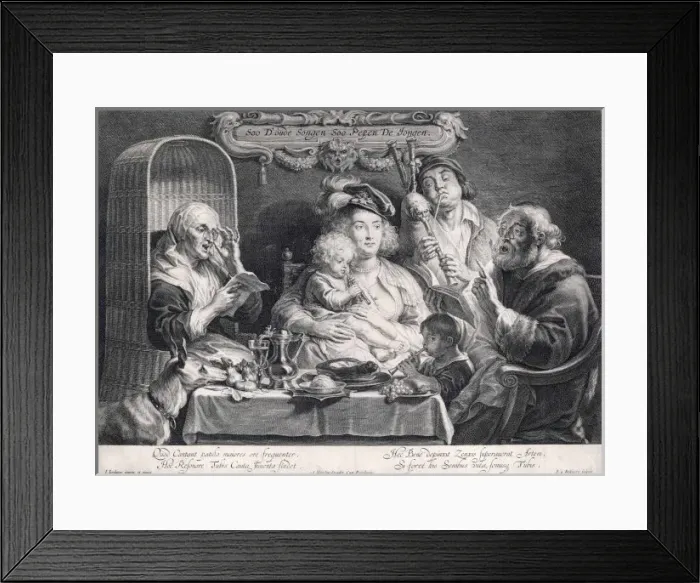 Framed Print : A Concert / Jordans C17Th Framed Print : A Concert / Jordans C17Th