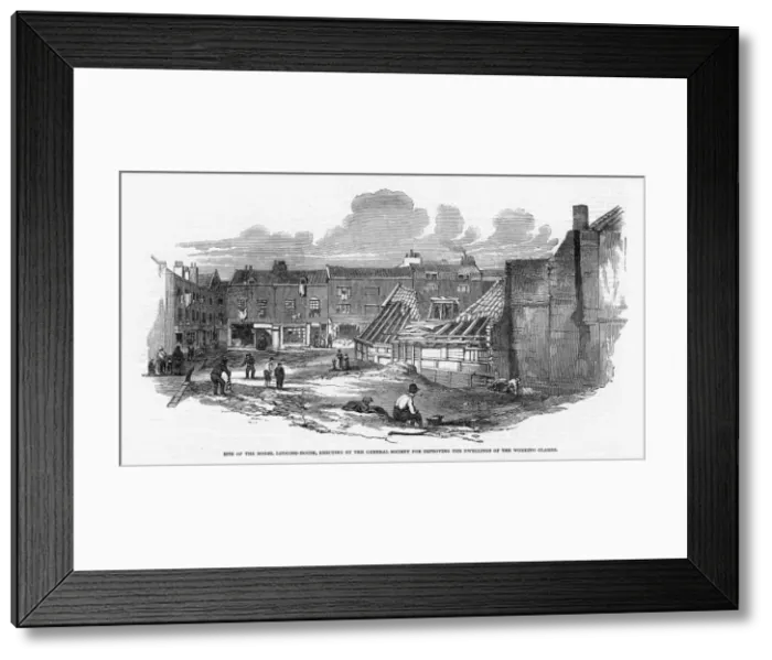 Framed Print : Golden Square, Soho, 1853 Framed Print : Golden Square, Soho, 1853