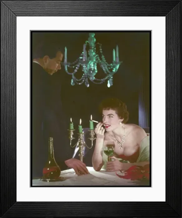 Framed Print : Romantic Dinner / Woof Framed Print : Romantic Dinner / Woof