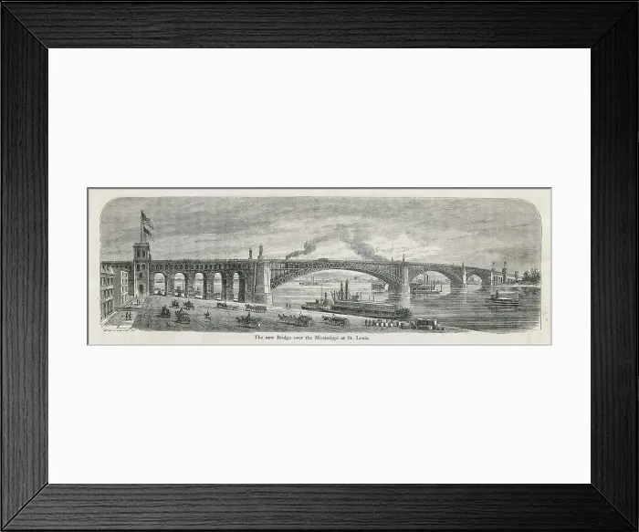 Framed Print : Eads Bridge, St Louis Framed Print : Eads Bridge, St Louis