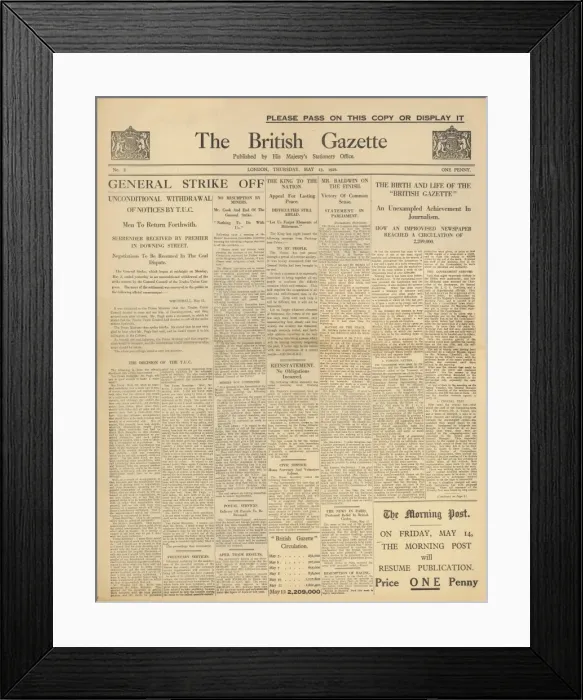 Framed Print : Newspaper Headline 1926 Framed Print : Newspaper Headline 1926