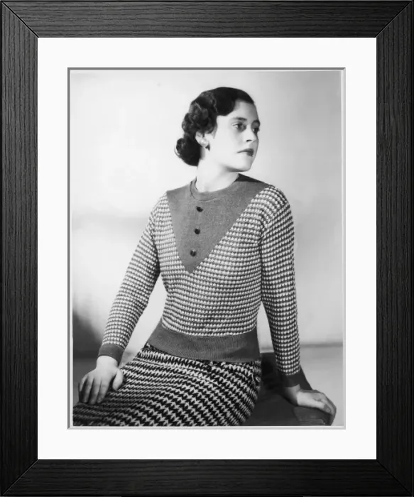Framed Print : JUMPER WITH V YOKE Framed Print : JUMPER WITH V YOKE