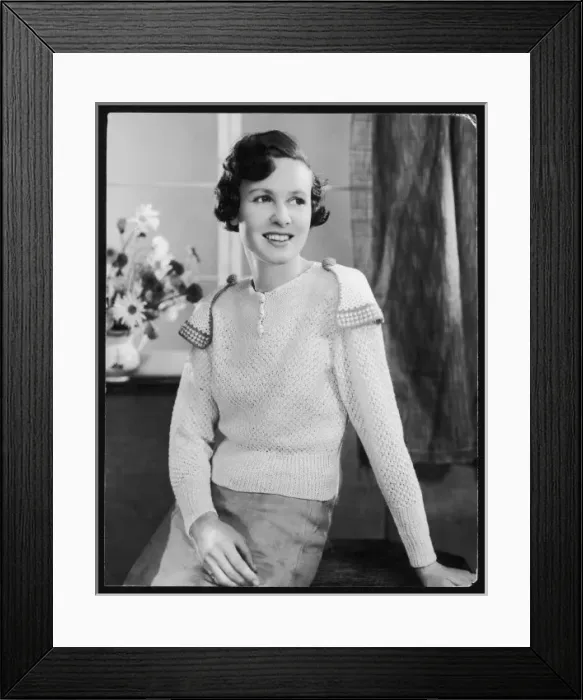 Framed Print : Epaulette Jumper 1934 Framed Print : Epaulette Jumper 1934
