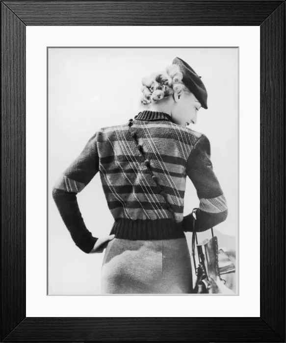 Framed Print : Diaogonal Jumper 1936 Framed Print : Diaogonal Jumper 1936