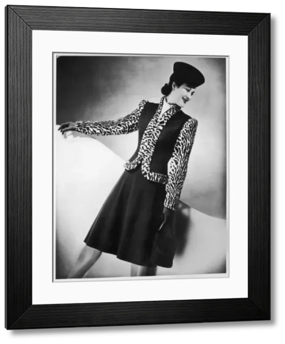 Framed Print : Ocelot Trim Coat 1938 Framed Print : Ocelot Trim Coat 1938