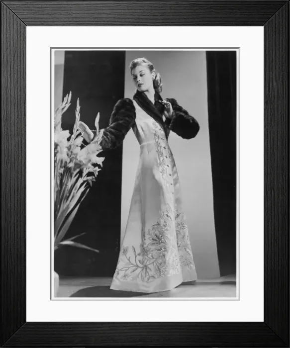 Framed Print : Embroidery & Fur Coat Framed Print : Embroidery & Fur Coat