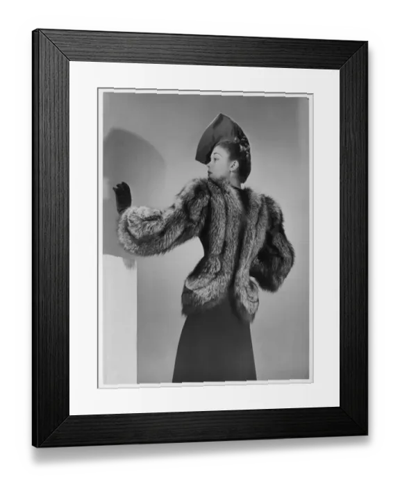Framed Print : Silver Fox Coat 1939 Framed Print : Silver Fox Coat 1939