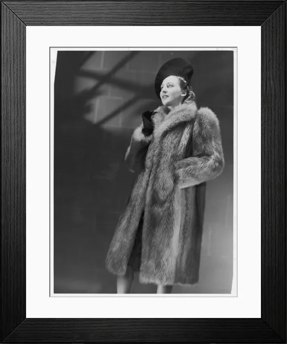 Framed Print : Fox Coat by Halifax Framed Print : Fox Coat by Halifax