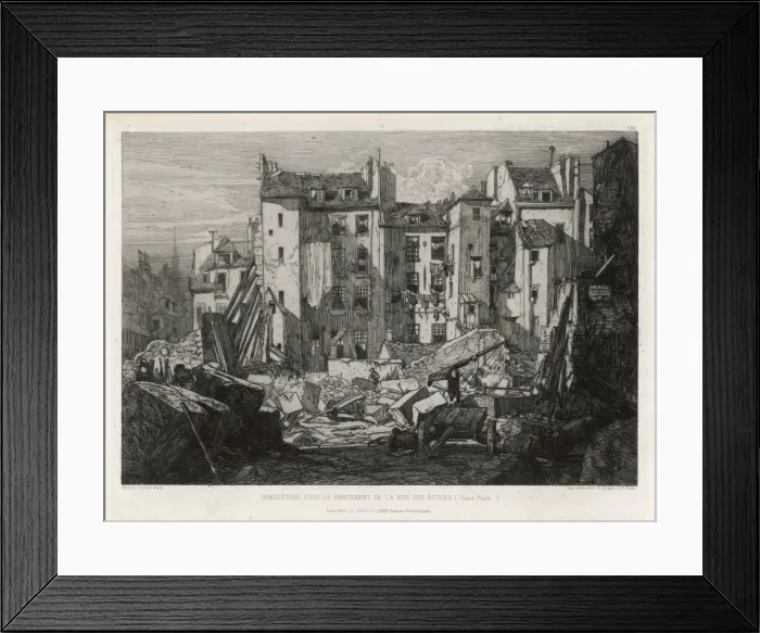 Framed Print : Demolition / Paris Framed Print : Demolition / Paris