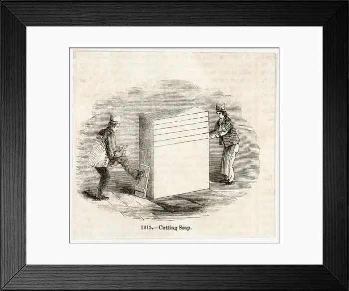 Framed Print : Industry / Soap 1830S Framed Print : Industry / Soap 1830S