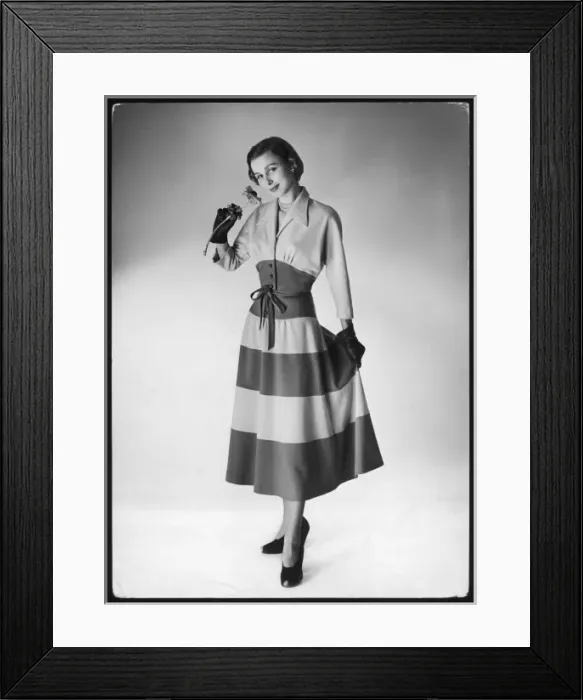Framed Print : Two-Tone Dress / New Look Framed Print : Two-Tone Dress / New Look