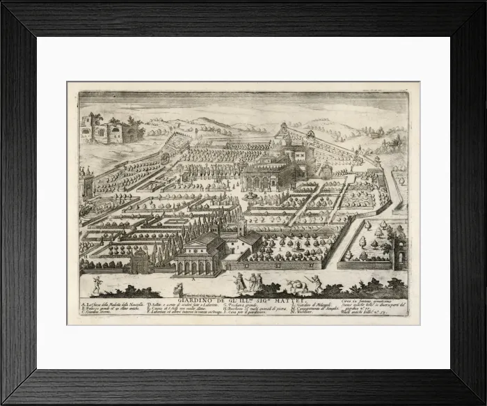 Framed Print : Villa Mattei by Rossi Framed Print : Villa Mattei by Rossi