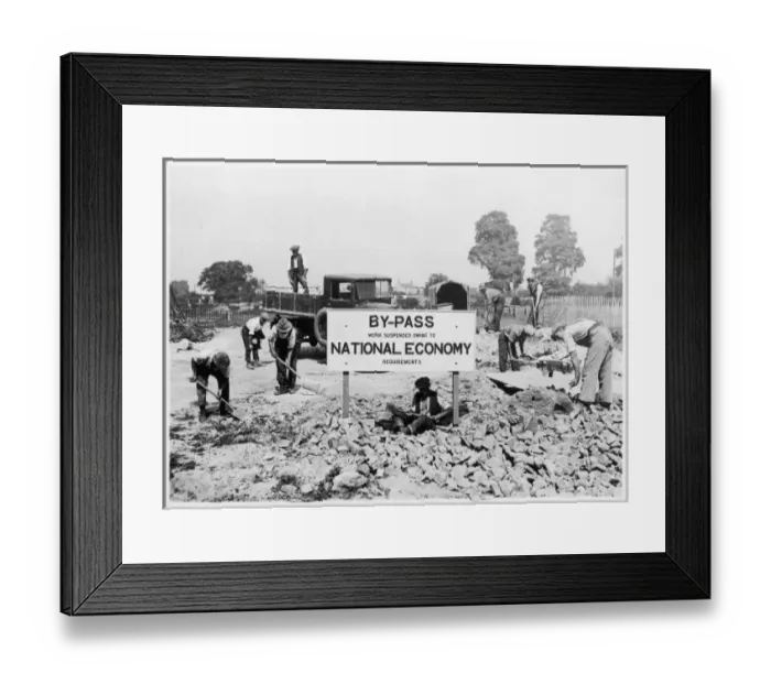 Framed Print : Building a By-Pass Framed Print : Building a By-Pass