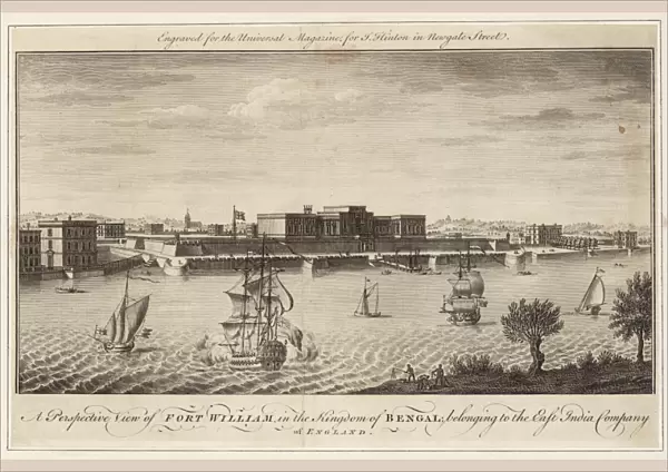 Calcutta. A perspective view of Fort William in the Kingdom of Bengal